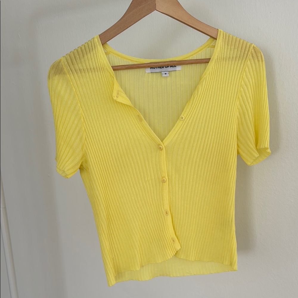 Button-Up Yellow Top